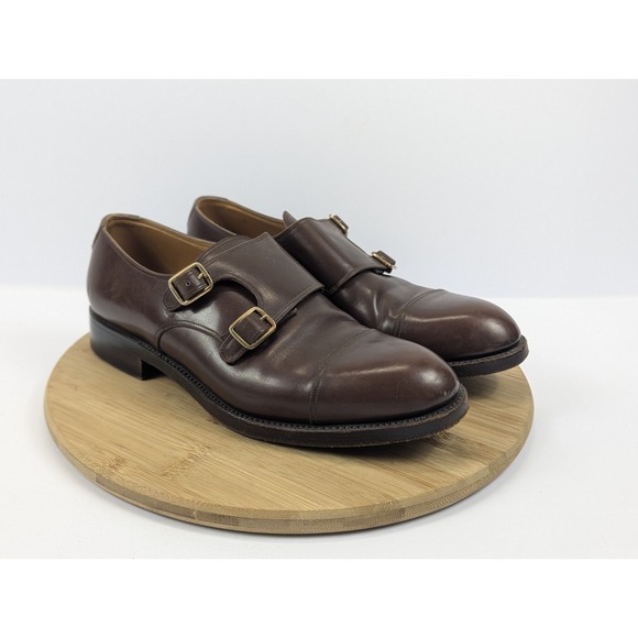 Pepe Albaladejo Dress Shoes Mens 9 EE Brown Double Monk Mallorca Leather Spain main image 13
